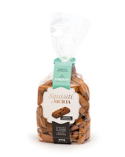 Squisiti di Sicilia con gocce di cioccolato